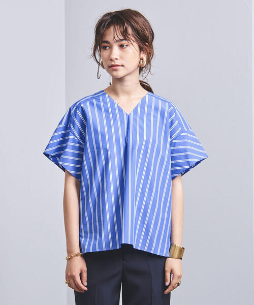 ユナイテッドアローズ UNITED ARROWS ストライプ リボン ブラウス 楽天市場】リボン ブラウス（ブランドユナイテッドアローズ）の通販