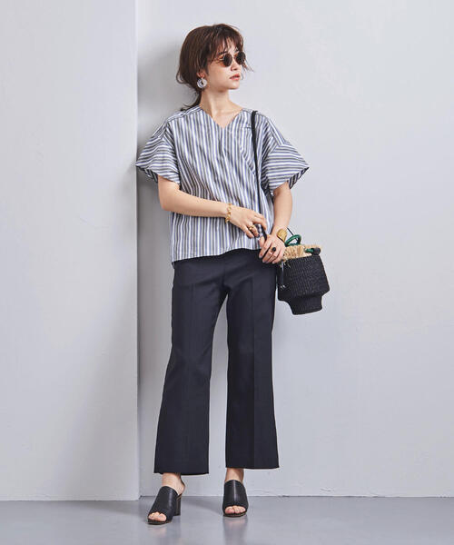 新品未使用タグ付き⭐︎ユナイテッドアローズ ロンドンストライプ Vネックブラウス UNITED ARROWS UBCB ロンドンストライプ Vネックブラウス - メルカリ