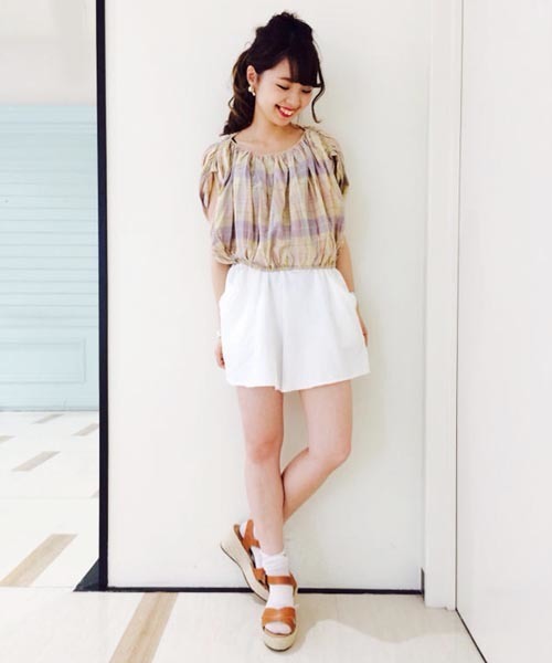 Kastane（カスタネ）の「【Kastane】カットショートパンツ（その他パンツ・レディース・ホワイト・FREE）」の8枚目の写真