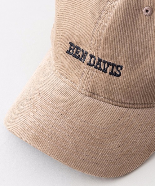 コーデュロイキャップ Ben セール キャップ ローキャップ Ben Ben 帽子 Davis ベンデイビス のファッション Davis ベンデイビス ブランドロゴ キャップ