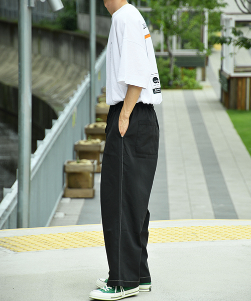 kutir（クティール）の「ステッチワイドパンツ【セットアップ着用可】（その他パンツ・メンズ・ライトブルー/ブラック/ダークブラウン・MEDIUM/LARGE）」の8枚目の写真