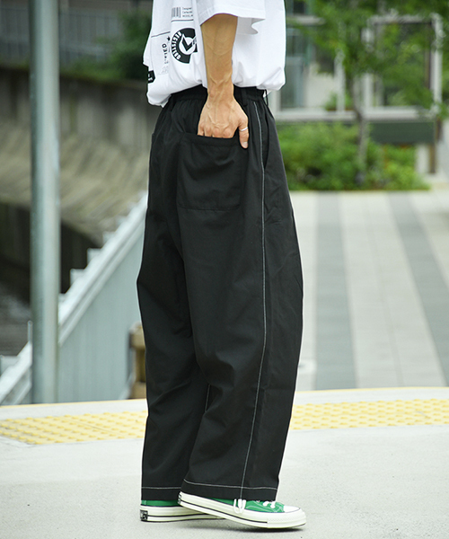 kutir（クティール）の「ステッチワイドパンツ【セットアップ着用可】（その他パンツ・メンズ・ライトブルー/ブラック/ダークブラウン・MEDIUM/LARGE）」の10枚目の写真