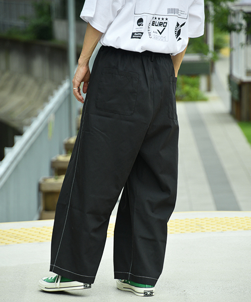 kutir（クティール）の「ステッチワイドパンツ【セットアップ着用可】（その他パンツ・メンズ・ライトブルー/ブラック/ダークブラウン・MEDIUM/LARGE）」の11枚目の写真