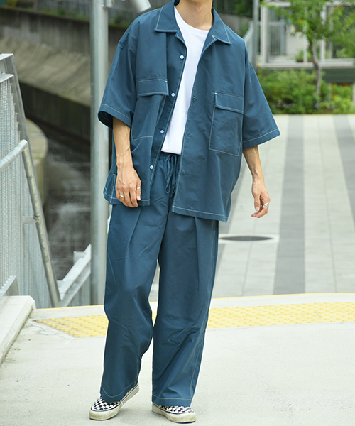 kutir（クティール）の「ステッチワイドパンツ【セットアップ着用可】（その他パンツ・メンズ・ライトブルー/ブラック/ダークブラウン・MEDIUM/LARGE）」の22枚目の写真