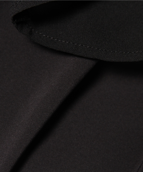 mystic（ミスティック）の「フリル重ねプルオーバー（シャツ/ブラウス・レディース・オフホワイト/ベージュ/ブルー/ブラック・ﾌﾘ-）」の10枚目の写真