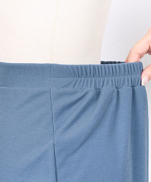 Pierrot（ピエロ）の「リブカットソーロングスカート（スカート・レディース・ブラック/カーキ/ブルー/モカ/ブラウン系その他・M/L）」の12枚目の写真