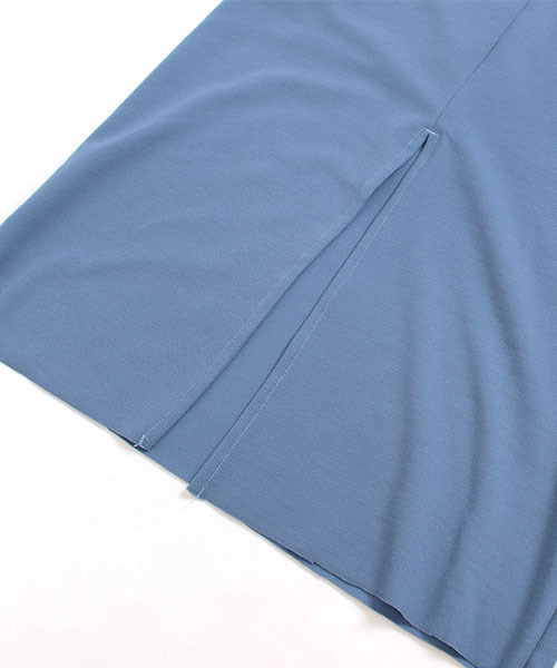 Pierrot（ピエロ）の「リブカットソーロングスカート（スカート・レディース・ブラック/カーキ/ブルー/モカ/ブラウン系その他・M/L）」の11枚目の写真