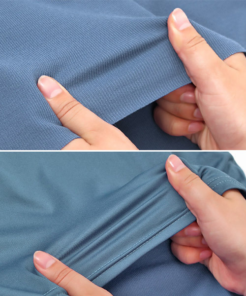 Pierrot（ピエロ）の「リブカットソーロングスカート（スカート・レディース・ブラック/カーキ/ブルー/モカ/ブラウン系その他・M/L）」の8枚目の写真