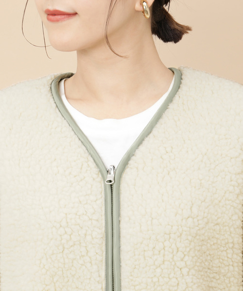 ADAM ET ROPE'（アダムエロペ）の「【WEB限定】リバーシブルボアコート