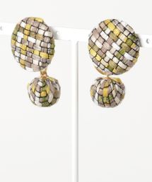 【lulugiraffe】チェックキルトピアス