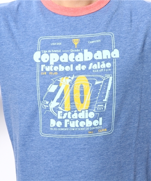 coen（コーエン）の「CopacabanaリンガーTシャツ（Tシャツ/カットソー・メンズ・コバルトブルー・LARGE/SMALL/MEDIUM/X-LARGE）」の7枚目の写真