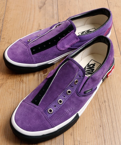 VANS(バンズ)の「VANS /ヴァンズ SLIP-ON CAP スリッポン キャップ スニーカー VA0A3WM5TU(スニーカー・メンズ・ホワイト×ブラック/バイオレット/ネイビー・26cm/26.5cm/27cm/27.5cm/28cm)」の11枚目の写真