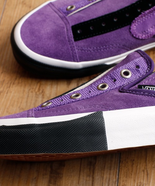 VANS(バンズ)の「VANS /ヴァンズ SLIP-ON CAP スリッポン キャップ スニーカー VA0A3WM5TU(スニーカー・メンズ・ホワイト×ブラック/バイオレット/ネイビー・26cm/26.5cm/27cm/27.5cm/28cm)」の14枚目の写真