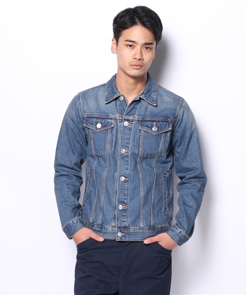 WEGO（ウィゴー）の「WEGO/デニムGジャン（デニムジャケット・メンズ・インディゴブルー/ダークインディゴブルー・MEDIUM/SMALL/LARGE）」の13枚目の写真