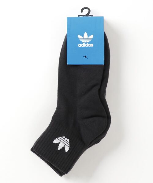 adidas(アディダス)の「ADIDAS ウェア FM0643 U ANKLE SOCKS 3P BLK(ソックス/靴下・メンズ・ブラック・SMALL/MEDIUM/LARGE)」の2枚目の写真