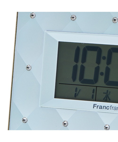 Francfranc（フランフラン）の「アビスコ 電波デジタルクロック ブルー（掛け時計・レディース・ブルー・FREE）」の4枚目の写真