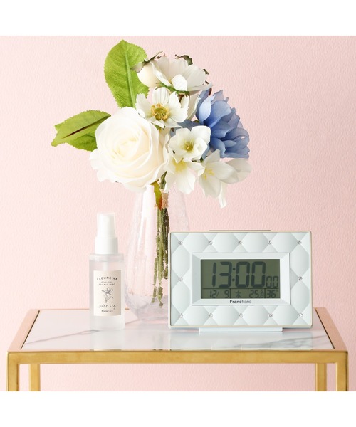 アビスコ 電波デジタルクロック ブルー（掛け時計）｜Francfranc