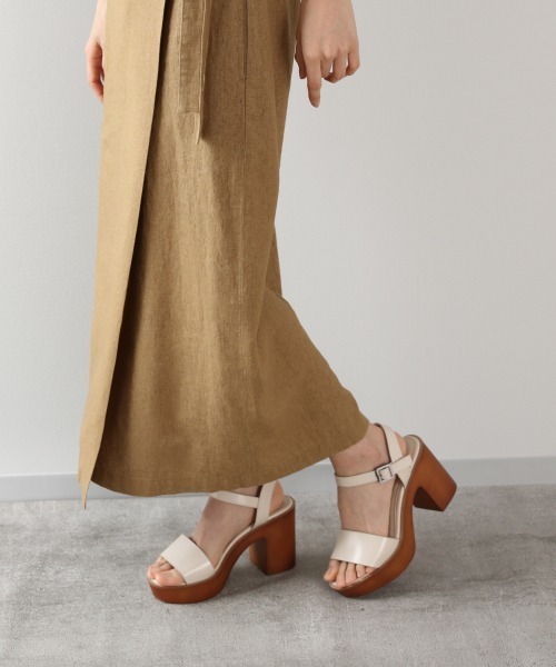 LOWRYS FARM(ローリーズファーム)の「エコR/Lラップスカート 869279(スカート・レディース・チャコールグレー/ブラウン/アイボリー/ライトブラウン・FREE)」の5枚目の写真