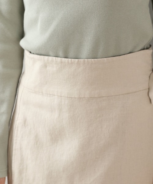 LOWRYS FARM(ローリーズファーム)の「エコR/Lラップスカート 869279(スカート・レディース・チャコールグレー/ブラウン/アイボリー/ライトブラウン・FREE)」の16枚目の写真