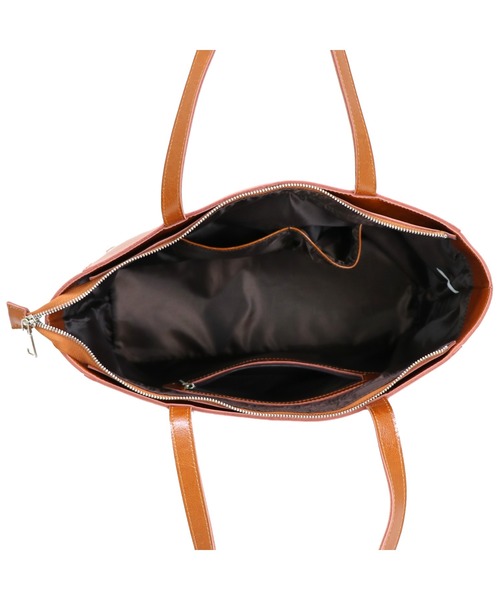 GUSCIO(グッシオ)の「【グッシオレザー】本革 トートバッグ 通勤通学(ビジネスバッグ・レディース・ブラック/ブラウン系その他/ライトグレー/ネイビー・FREE)」の13枚目の写真