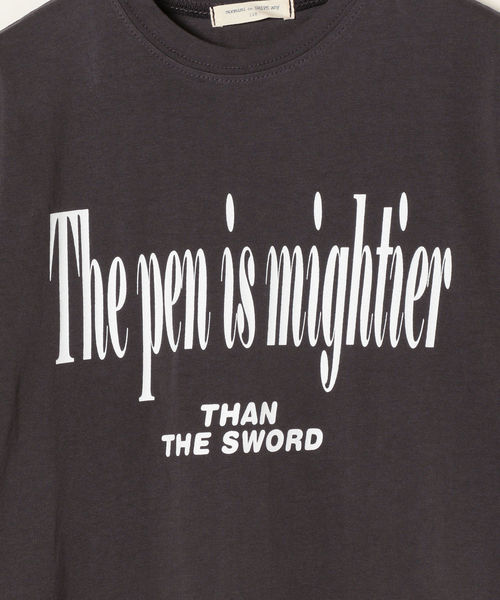 SHIPS any（シップス エニィ）の「SHIPS any× MONMIMI: 別注 プリント Tシャツ（Tシャツ/カットソー・キッズ・ホワイト/ダークグレー・120/130/140/110）」の7枚目の写真