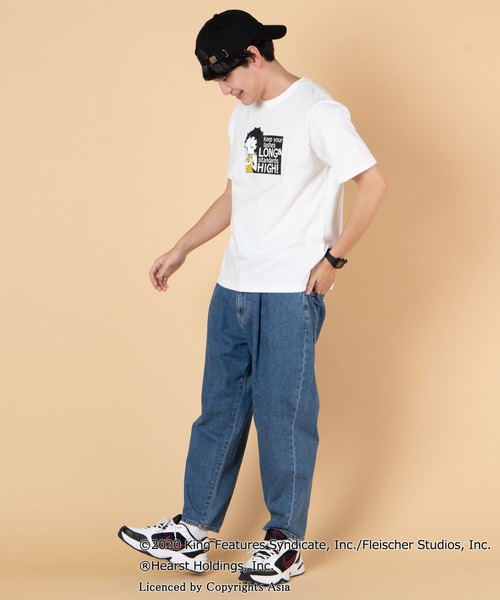 WEGO(ウィゴー)の「∴WEGO/ベティー ブープ(TM) 別注Tシャツ(Tシャツ/カットソー・メンズ・ホワイト/パープル・MEDIUM/LARGE)」の4枚目の写真