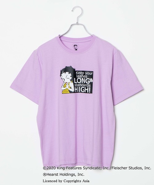 WEGO(ウィゴー)の「∴WEGO/ベティー ブープ(TM) 別注Tシャツ(Tシャツ/カットソー・メンズ・ホワイト/パープル・MEDIUM/LARGE)」の14枚目の写真