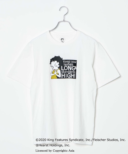 WEGO(ウィゴー)の「∴WEGO/ベティー ブープ(TM) 別注Tシャツ(Tシャツ/カットソー・メンズ・ホワイト/パープル・MEDIUM/LARGE)」の13枚目の写真