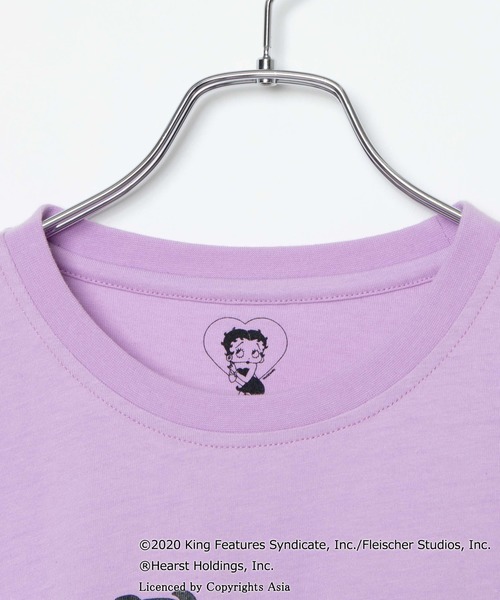 WEGO(ウィゴー)の「∴WEGO/ベティー ブープ(TM) 別注Tシャツ(Tシャツ/カットソー・メンズ・ホワイト/パープル・MEDIUM/LARGE)」の16枚目の写真
