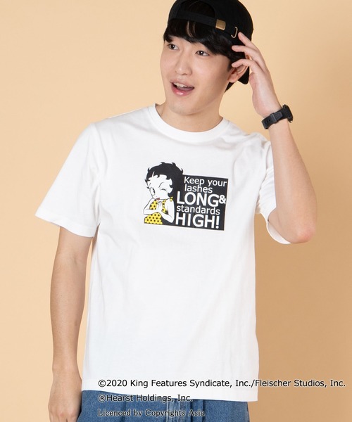 WEGO(ウィゴー)の「∴WEGO/ベティー ブープ(TM) 別注Tシャツ(Tシャツ/カットソー・メンズ・ホワイト/パープル・MEDIUM/LARGE)」の21枚目の写真