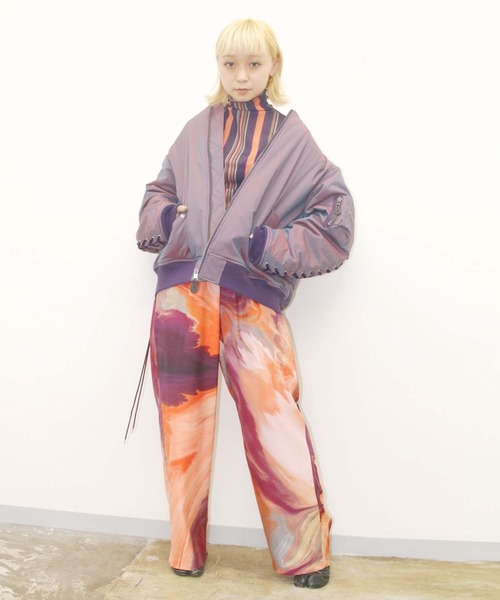 G.V.G.V.（ジーヴィージーヴィー）の「LACE UP MA-1 BLOUSON（MA