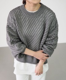 Riberry | 透かし柄ニット(ニット/セーター)