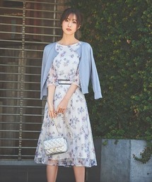 LAISSE PASSE❤︎大人可愛いボタニカルプリントフレアスカート LAISSE PASSE❤︎大人可愛いボタニカルプリントフレアスカート