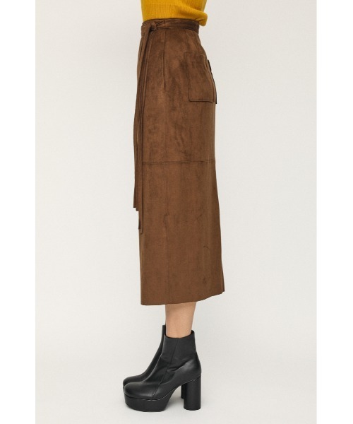SLY（スライ）の「VEGAN SUEDE WRAP スカート/ヴィーガン