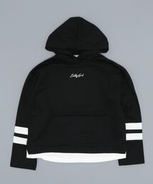 ZIDDY | ZIDDY/袖ライン ロゴ フード トレーナー(130cm 140cm 150cm 160cm)(スウェット)
