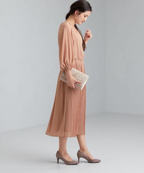 商品詳細 D Clan ギャザー ネック プリーツ ロング ワンピース Green Label Relaxing グリーンレーベル リラクシング 公式通販