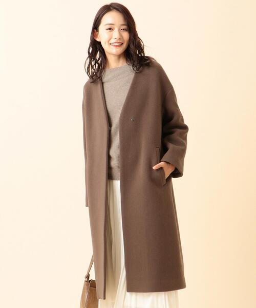 Manteco カラーレスｖネック コート その他アウター Any Any その他アウター Sis エニィスィス のファッション