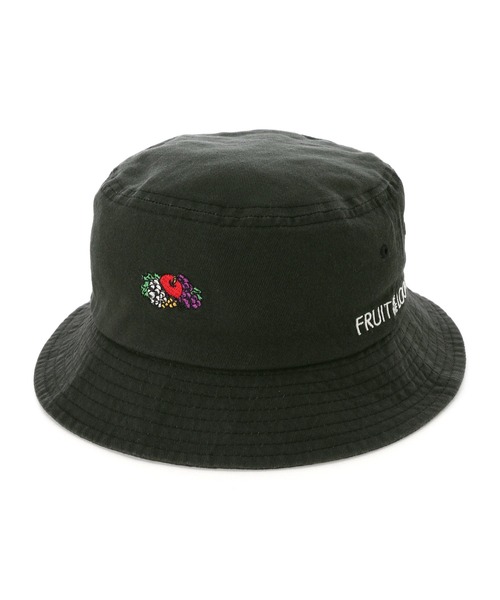FRUIT OF THE LOOM（フルーツオブザルーム）の「FRUIT OF THE LOOM　LOGO EMB BUCKET HAT（ハット・レディース・ホワイト/ブラック/ベージュ/パープル/サックスブルー/ピンク/インディゴブルー/クリーム/ブラック系その他・FREE）」の4枚目の写真