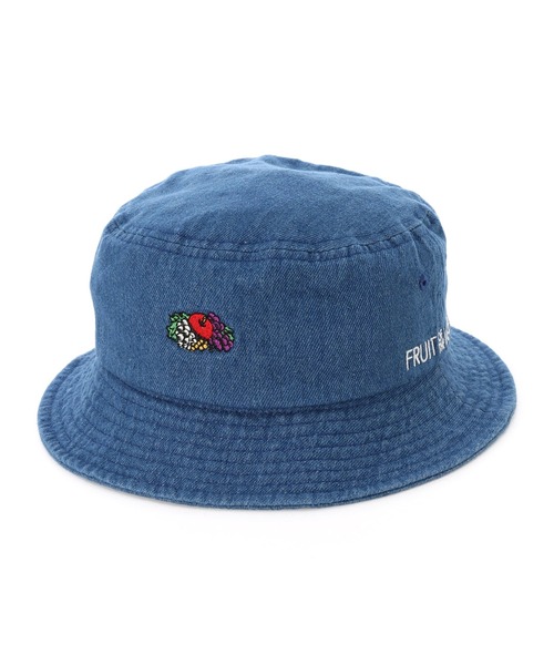 FRUIT OF THE LOOM（フルーツオブザルーム）の「FRUIT OF THE LOOM　LOGO EMB BUCKET HAT（ハット・レディース・ホワイト/ブラック/ベージュ/パープル/サックスブルー/ピンク/インディゴブルー/クリーム/ブラック系その他・FREE）」の7枚目の写真