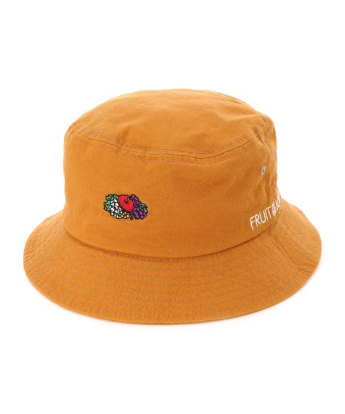 FRUIT OF THE LOOM（フルーツオブザルーム）の「FRUIT OF THE LOOM　LOGO EMB BUCKET HAT（ハット・レディース・ホワイト/ブラック/ベージュ/パープル/サックスブルー/ピンク/インディゴブルー/クリーム/ブラック系その他・FREE）」の5枚目の写真