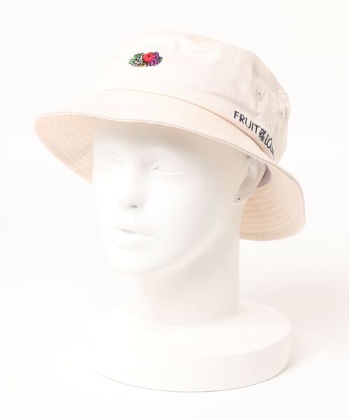 FRUIT OF THE LOOM（フルーツオブザルーム）の「FRUIT OF THE LOOM　LOGO EMB BUCKET HAT（ハット・レディース・ホワイト/ブラック/ベージュ/パープル/サックスブルー/ピンク/インディゴブルー/クリーム/ブラック系その他・FREE）」の22枚目の写真