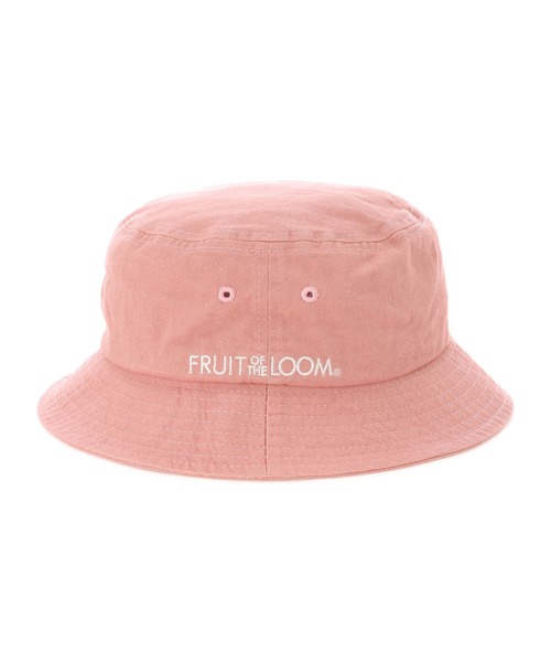 FRUIT OF THE LOOM（フルーツオブザルーム）の「FRUIT OF THE LOOM　LOGO EMB BUCKET HAT（ハット・レディース・ホワイト/ブラック/ベージュ/パープル/サックスブルー/ピンク/インディゴブルー/クリーム/ブラック系その他・FREE）」の20枚目の写真