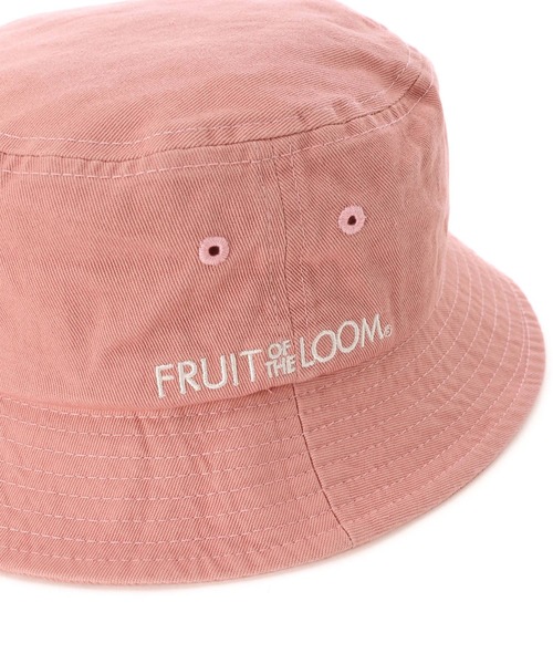 FRUIT OF THE LOOM（フルーツオブザルーム）の「FRUIT OF THE LOOM　LOGO EMB BUCKET HAT（ハット・レディース・ホワイト/ブラック/ベージュ/パープル/サックスブルー/ピンク/インディゴブルー/クリーム/ブラック系その他・FREE）」の18枚目の写真