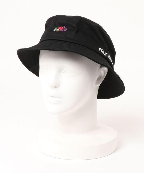 FRUIT OF THE LOOM（フルーツオブザルーム）の「FRUIT OF THE LOOM　LOGO EMB BUCKET HAT（ハット・レディース・ホワイト/ブラック/ベージュ/パープル/サックスブルー/ピンク/インディゴブルー/クリーム/ブラック系その他・FREE）」の14枚目の写真