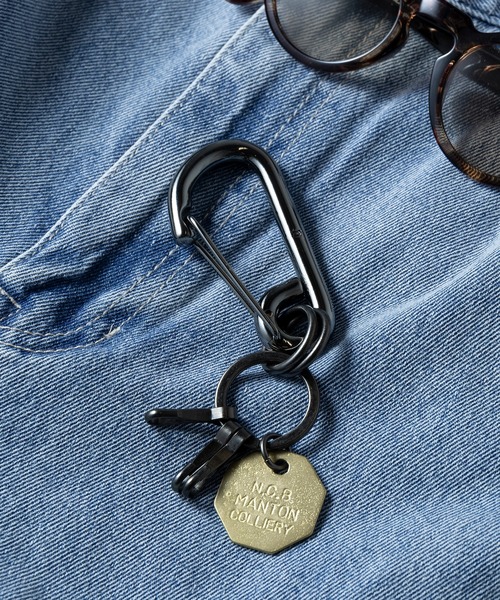 セール】【Hawk Company】ブラスカラビナキーホルダー/7513/真鍮