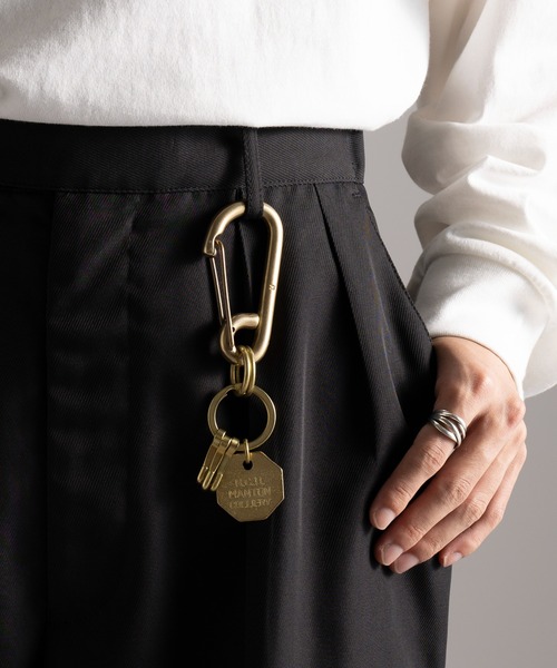 特別価格　A Last & Co カラビナ セール】【Hawk Company】ブラスカラビナキーホルダー/7513/真鍮