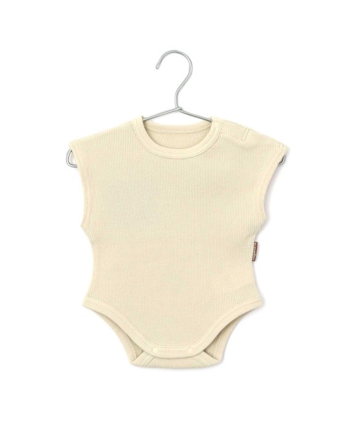 MAKE YOUR DAY（メイクユアデイ）の「ワッフルフレンチロンパス（ロンパース・キッズ・アイボリー/その他/ピンク/ベージュ・80/70）」の20枚目の写真