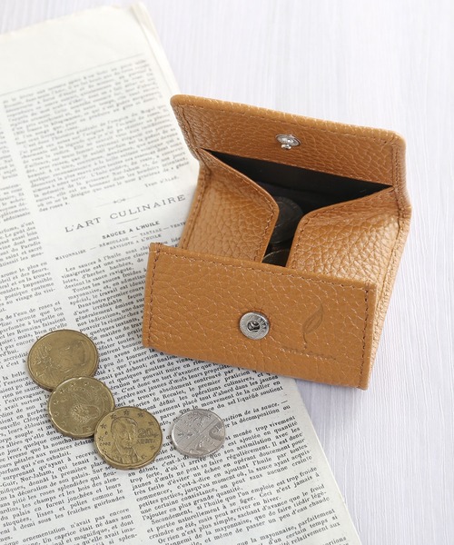 mieno（ミエノ）の「[mieno]牛革レザーコインケース（コインケース・レディース・レッド/マスタード/グリーン/キャメル/ウッド/パープル/ブルー/ダークブラウン/ブラック/ブルー系その他/ブラウン系その他/ピンク系その他/グレー系その他・FREE）」の5枚目の写真