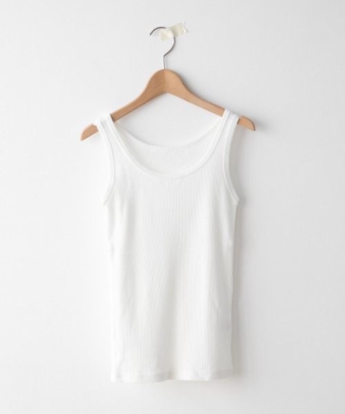 LOWRYS FARM（ローリーズファーム）の「リブタンク　934725（Tシャツ/カットソー・レディース・ブラック/オフホワイト/イエロー/グリーン・MEDIUM/LARGE）」の2枚目の写真