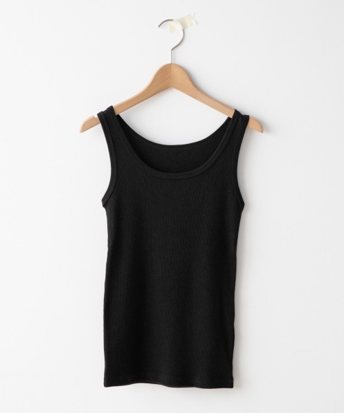 LOWRYS FARM（ローリーズファーム）の「リブタンク　934725（Tシャツ/カットソー・レディース・ブラック/オフホワイト/イエロー/グリーン・MEDIUM/LARGE）」の3枚目の写真